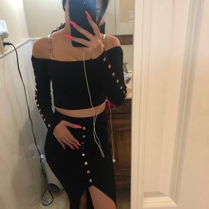 Fashion nova two piece small xs